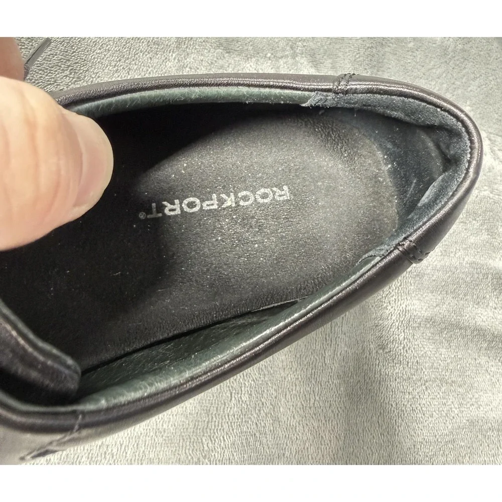 Rockport Shoes Mens Size 8.5 M Black Leather Derby Dress‎ Lace Up APM20311